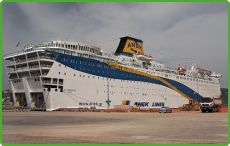 Part of the Anek Lines Ferry Fleet El Venizelos