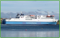 Part of the Northlink Ferries Ferry Fleet MV Hamnavoe