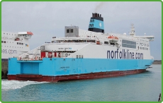 Part of the Norfolkline Ferries Ferry Fleet Maersk Dover