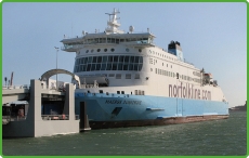 Norfolkline serve England between the ports of Dover and Dunkerque in France