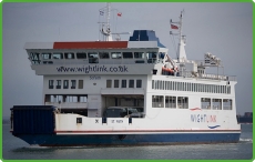 Part of the Wightlink Ferry Fleet MV St Faith