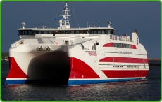 Part of the Pentland Ferries Ferry Fleet MV Pentalina