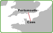 Portsmouth Caen Route