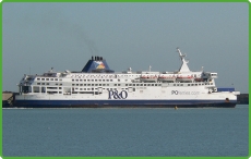 P&O offer the traditional ferry route between Dover and Calais