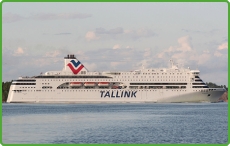 Part of the Tallink Ferry Fleet MS Romantika