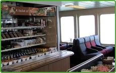 Cafe on a Wightlink Vessel